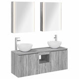 vidaXL Badkamerkast set 5 pcs Wit 53 x 15,5 x 70 cm Bewerkt hout