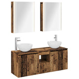 vidaXL Badkamerkast set 5 pcs Wit 53 x 15,5 x 70 cm Bewerkt hout