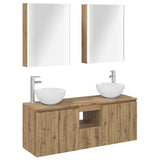 vidaXL Badkamerkast set 5 pcs Wit 53 x 15,5 x 70 cm Bewerkt hout