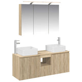 vidaXL Badkamerkast set 4 pcs Wit 100 x 14,5 x 70 cm Bewerkt hout