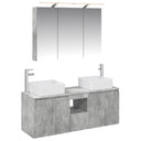vidaXL Badkamerkast set 4 pcs Wit 100 x 14,5 x 70 cm Bewerkt hout