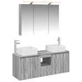 vidaXL Badkamerkast set 4 pcs Wit 100 x 14,5 x 70 cm Bewerkt hout