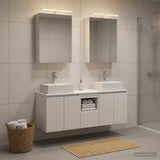 vidaXL Badkamerkast set 5 pcs Wit Bewerkt hout