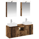 vidaXL Badkamerkast set 5 pcs Wit Bewerkt hout