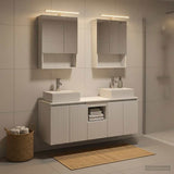 vidaXL Badkamerkast set 5 pcs Wit Bewerkt hout
