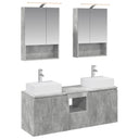 vidaXL Badkamerkast set 5 pcs Wit Bewerkt hout