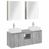 vidaXL Badkamerkast set 5 pcs Wit Bewerkt hout