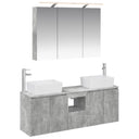 vidaXL Badkamerkast set 4 pcs Wit Bewerkt hout