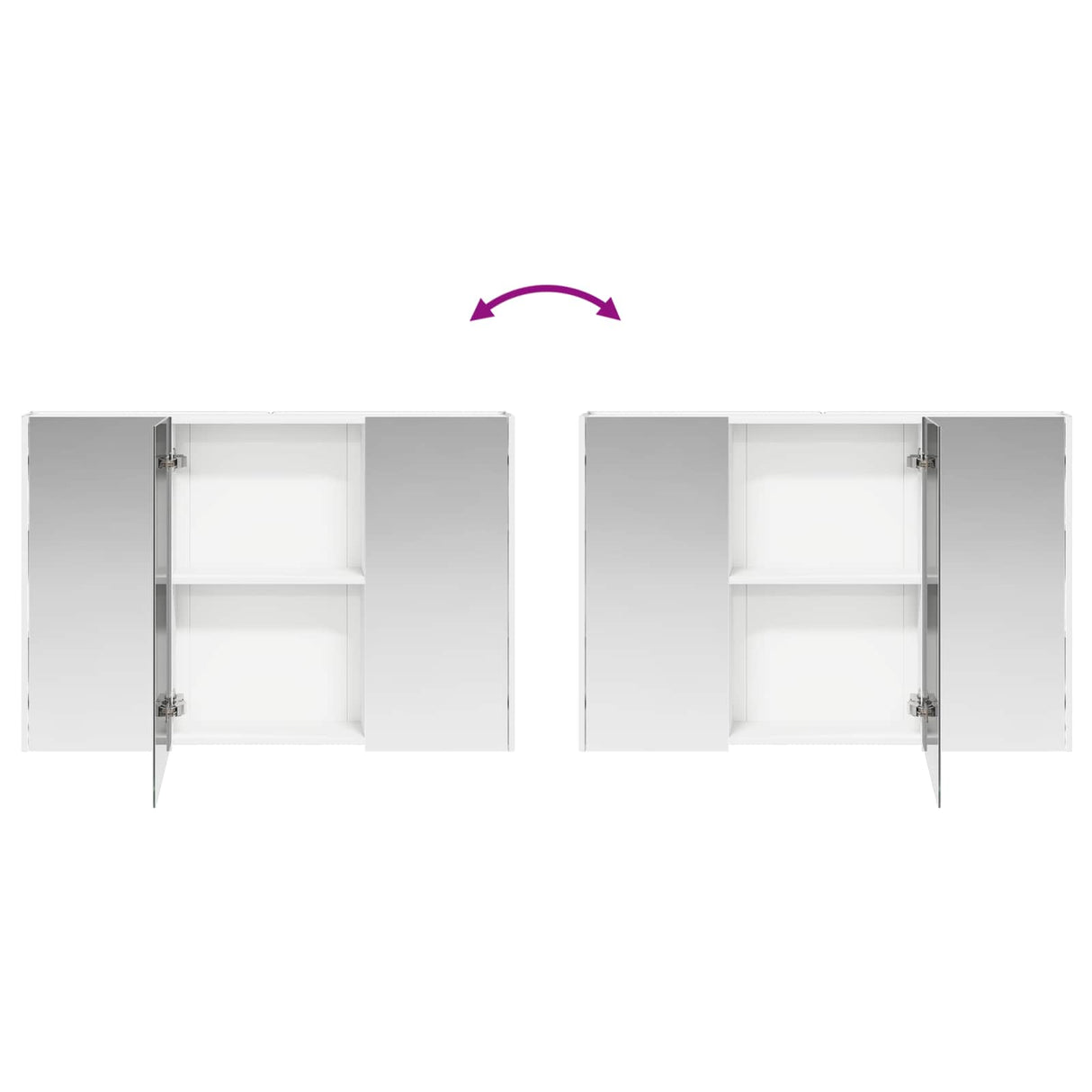 vidaXL Badkamerkast set 4 pcs Wit Bewerkt hout