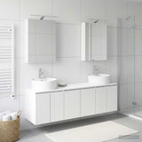 vidaXL Badkamerkast set 5 pcs Wit Bewerkt hout