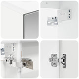 vidaXL Badkamerkast set 5 pcs Wit Bewerkt hout
