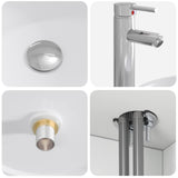 vidaXL Bathroom Cabinet Set 4 pcs White Engineered Wood