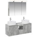 vidaXL Bathroom Cabinet Set 4 pcs White Engineered Wood