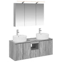vidaXL Bathroom Cabinet Set 4 pcs White Engineered Wood