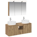 vidaXL Bathroom Cabinet Set 4 pcs White Engineered Wood