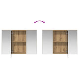 vidaXL Badkamerkast set 4 st Artisanaal eiken Bewerkt hout
