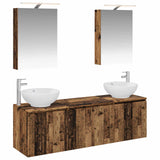 vidaXL Badkamerkast set 5 pcs Wit Bewerkt hout