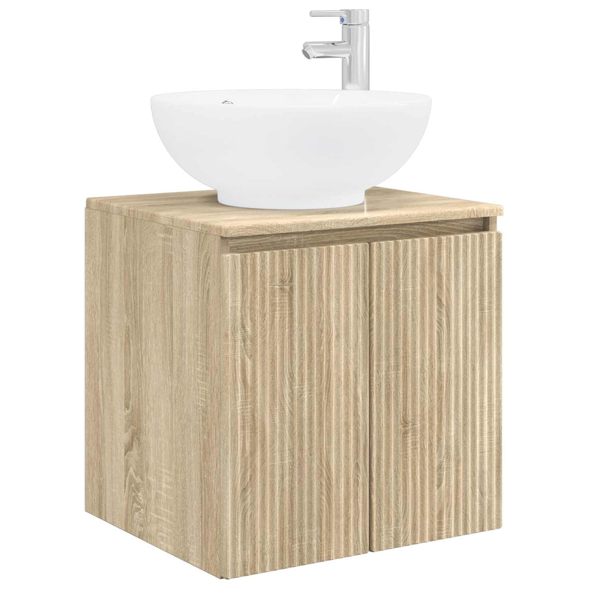 vidaXL Badkamerkast set 5 st Wit Bewerkt hout