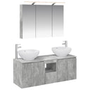 vidaXL Badkamerkast set 4 pcs Wit Bewerkt hout
