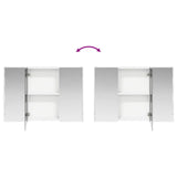 vidaXL Bathroom cabinet set 4 pcs White Engineered wood