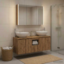 vidaXL Bathroom cabinet set 4 pcs White Engineered wood