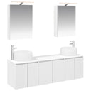 vidaXL Badkamerkast set 5 pcs Wit Bewerkt hout
