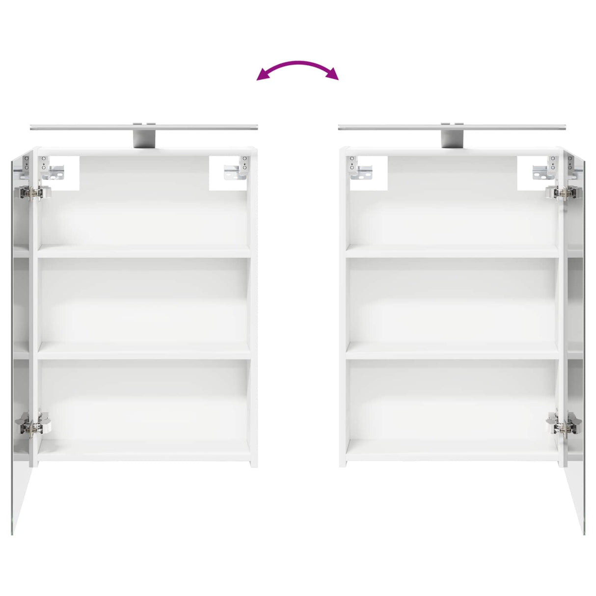 vidaXL Badkamerkast set 5 pcs Wit Bewerkt hout