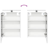 vidaXL Badkamerkast set 5 pcs Wit Bewerkt hout