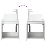 vidaXL Badkamerkast set 5 pcs Wit Bewerkt hout