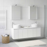 vidaXL Badkamerkast set 5 pcs Wit Bewerkt hout