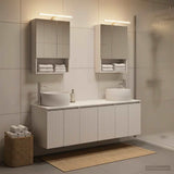 vidaXL Badkamerkast set 5 pcs Wit Bewerkt hout