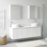 vidaXL Badkamerkast set 5 pcs Wit Bewerkt hout