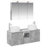 vidaXL Badkamerkast set 4 pcs Wit Bewerkt hout