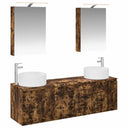 vidaXL Badkamerkast set 5 pcs Wit Bewerkt hout