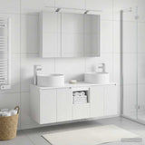 vidaXL Badkamerkast set 4 pcs Wit 100 x 14,5 x 70 cm Bewerkt hout