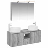vidaXL Badkamerkast set 4 pcs Wit 100 x 14,5 x 70 cm Bewerkt hout