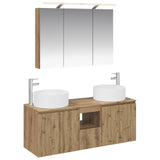 vidaXL Badkamerkast set 4 pcs Wit 100 x 14,5 x 70 cm Bewerkt hout
