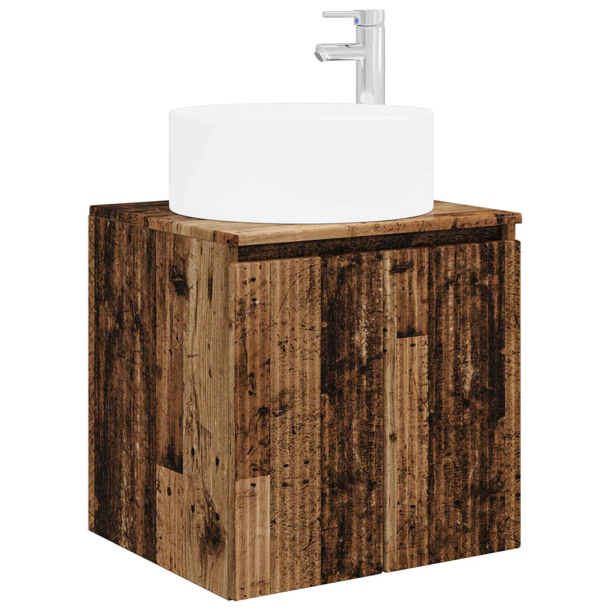 vidaXL Badkamerkast set 4 st Oud hout Bewerkt hout