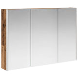 vidaXL Badkamerkast set 4 st Oud hout Bewerkt hout