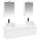 vidaXL Bathroom Cabinet Set 5 pcs White 50 x 14.5 x 70 cm Engineered Wood