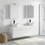 vidaXL Bathroom Cabinet Set 5 pcs White 50 x 14.5 x 70 cm Engineered Wood