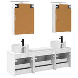 vidaXL Bathroom Cabinet Set 5 pcs White 50 x 14.5 x 70 cm Engineered Wood