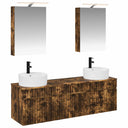 vidaXL Bathroom Cabinet Set 5 pcs White 50 x 14.5 x 70 cm Engineered Wood