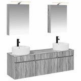 vidaXL Bathroom Cabinet Set 5 pcs White 50 x 14.5 x 70 cm Engineered Wood