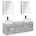 vidaXL Badkamerkast set 5 pcs Wit 53 x 15,5 x 70 cm Bewerkt hout