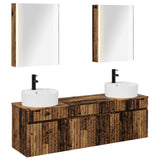 vidaXL Badkamerkast set 5 pcs Wit 53 x 15,5 x 70 cm Bewerkt hout
