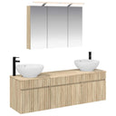 vidaXL Badkamerkast set 4 pcs Wit 100 x 14,5 x 70 cm Bewerkt hout