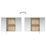 vidaXL Badkamerkast set 4 st Sonoma Eiken Bewerkt hout