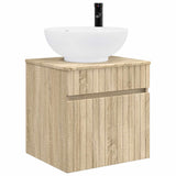 vidaXL Badkamerkast set 4 st Sonoma Eiken Bewerkt hout
