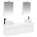 vidaXL Badkamerkast set 5 pcs Wit 50 x 14,5 x 70 cm Bewerkt hout